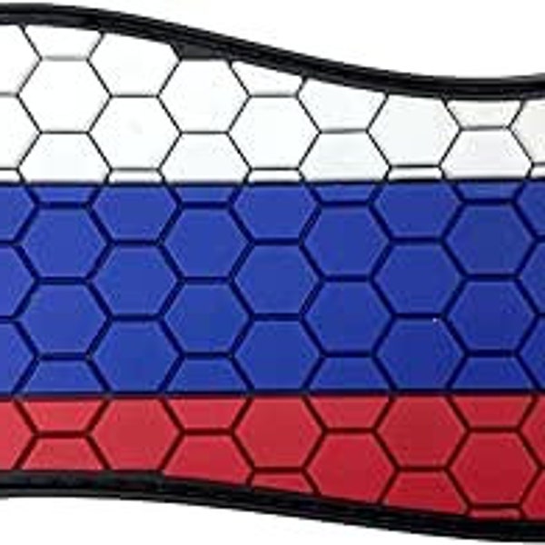 Russia Russian Pоссия Honeycomb Flag Airsoft PVC Morale Cosplay Team Patch