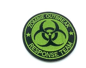 Zombie Outbreak Response Team Green Cosplay Embroidered Airsoft Paintball Fan Patch