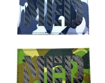 MED Medic Carbon Fibre Camouflage Tactical Laser Cut Airsoft Field Patch