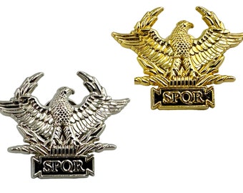 Römischer SPQR Militär Adler Antik Rom Pin Anstecker Vergoldet Tie Tack Hutnadel