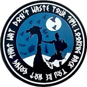 Viking Norse Longboat PVC Airsoft Paintball Cosplay Morale Patch