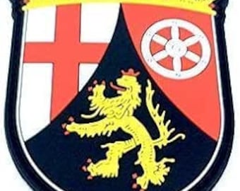 Rhineland Palatinate Coat Of Arms German Crest Airsoft Paintball PVC Morale Team Patch
