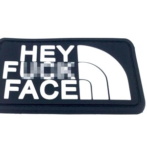 Hey F**K Face Tactical PVC Airsoft Paintball Cosplay Patch