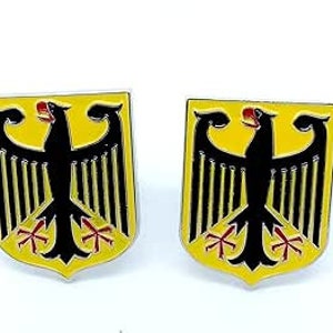 Deutschland German German Royal Wappen Kaiseradler Flagge Cosplay Manschettenknöpfe + Geschenktüte
