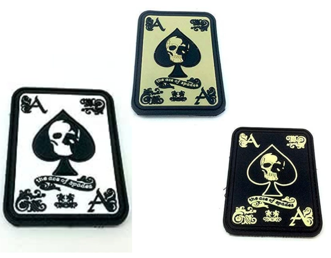 Ace of Spades Biker Airsoft Paintball PVC Morale Patch Etsy