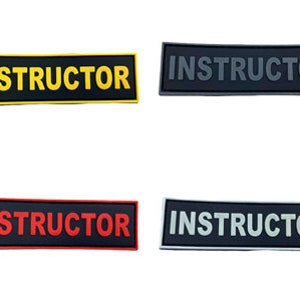 Toppa per cosplay in PVC con morale per istruttore tattico Airsoft Paintball