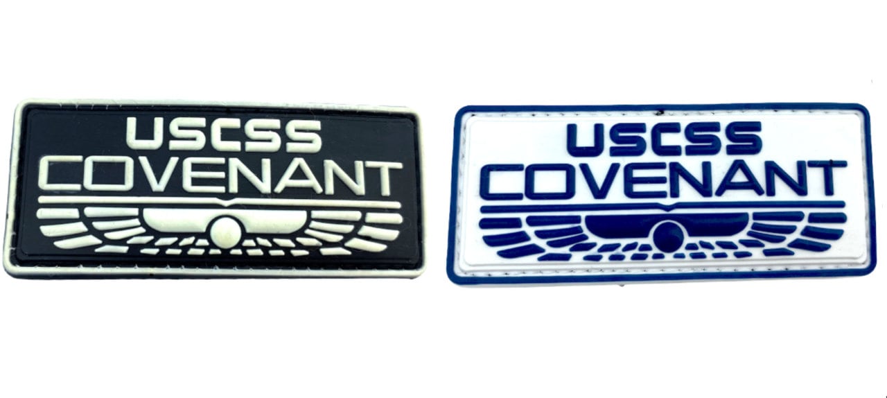Patch PVC USCSS Covenant Crew Emblem (Alien) | Pour Cosplay, Airsoft, Veste Tactique