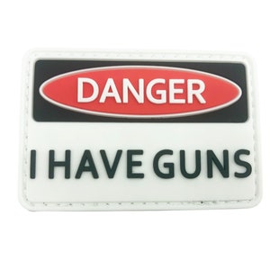 Patch de moral en PVC Paintball Airsoft Danger I Have Guns