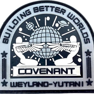 USCSS Covenant Crew Emblem Alien Weyland Yutani Airsoft Paintball PVC Morale Sci Fi Patch
