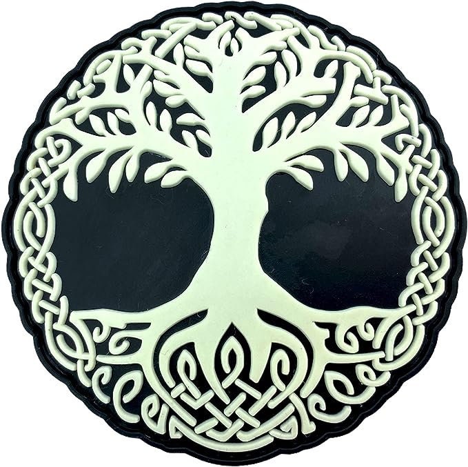 Patch Nation Odin's Rabe Viking Black PVC Airsoft Paintball embleem met klittenband Patch Nation Odin's Rabe Viking Black PVC Airsoft Paintball embleem met klittenband