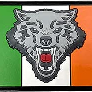 Ireland Irish Wolf Flag Airsoft PVC Morale Cosplay Team Patch