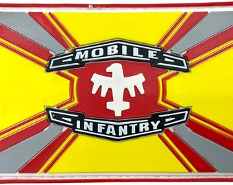 Mobile Infantry Flag Sci-Fi Tactical Airsoft PVC Cosplay Morale Fan Patch