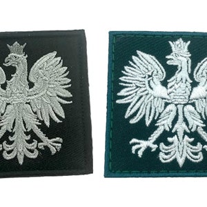 Poland Polish Polska Subdued Eagle Crest Flag Embroidered Airsoft Paintball Cosplay Patch