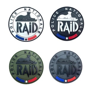 Toppa morale in PVC con emblema francese National Raid Airsoft Paintball Cosplay