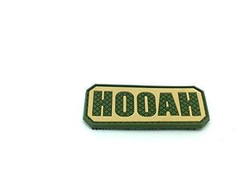 HOOAH PVC Airsoft Paintball PVC Patch