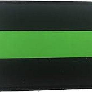 Toppa morale in PVC con bandiera del servizio di ambulanza paramedico sottile della linea verde Paintball Airsoft Paintball