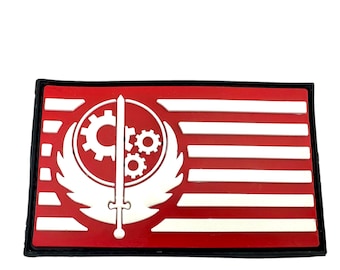 Brotherhood of Steel Glow in the Dark Flag Airsoft Paintball PVC Morale Fan Patch