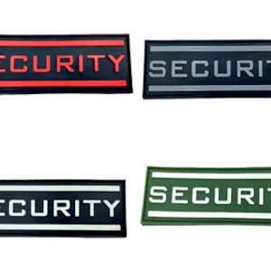Security Doorman Airsoft Paintball PVC Morale Cosplay Patch