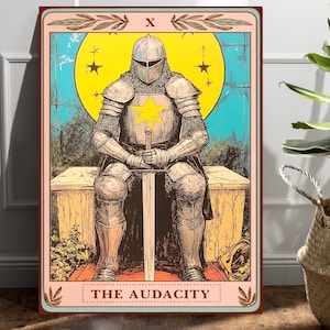 タロット カード ポスター、The Audacity Tarot 額入りプリント、Audacity Tarot カード プリント、Audacity アート プリント、Audacity タロット 額入りポスター、ゴシック アート