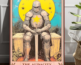 Tarot Card poster, The Audacity Tarot framed print, Audacity Tarot card print, Audacity art print, Audacity tarot framed poster, Gothic art