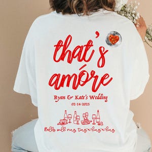 Thats Amore Shirt - Cute Italian Shirt - Love In Italian - Comfy Italian Phrases Tee - Custom Oversized T-Shirt - Funny Wedding Merch