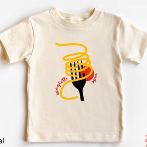 Kids Spaghetti Shirt, Trendy Pasta Lover Tee, Cute Toddler Food Shirt, Funny Kids Apparel for Food Lovers