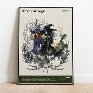 Practical Magic Wall Art - Witchy Home Decor, Practical Magic Inspired Watercolor Art, The Owens House - Digital Print, Instant Download