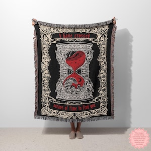 Dracula Woven Blanket, Soft Cozy Throw for Home, Unique Halloween Gift, Stylish Decor Piece