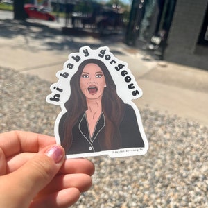 Lisa Barlow &quot;Hi Baby Gorgeous&quot; Vinyl Sticker