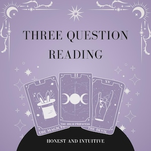 Three Question Tarot Reading | Love, Career or Life Path Guidance | Honest Intuitive Insight