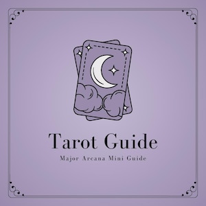 Major Arcana Tarot Mini Guide | Cards Meanings + The Fool’s Journey Included | Digital Download Tarot