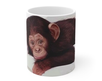 baby monkey mug