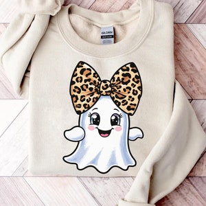 Retro Halloween Coquette Bow Spooky Mama Sweatshirt, Fall Ghost Coquette Bow Sweater, Fall Vibes Shirt, Fall Season Shirt, Halloween Shirt