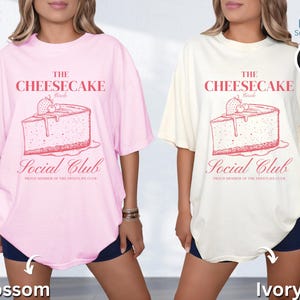 Cheesecake Social Club Comfort Colors Shirt: Retro Summer Tee