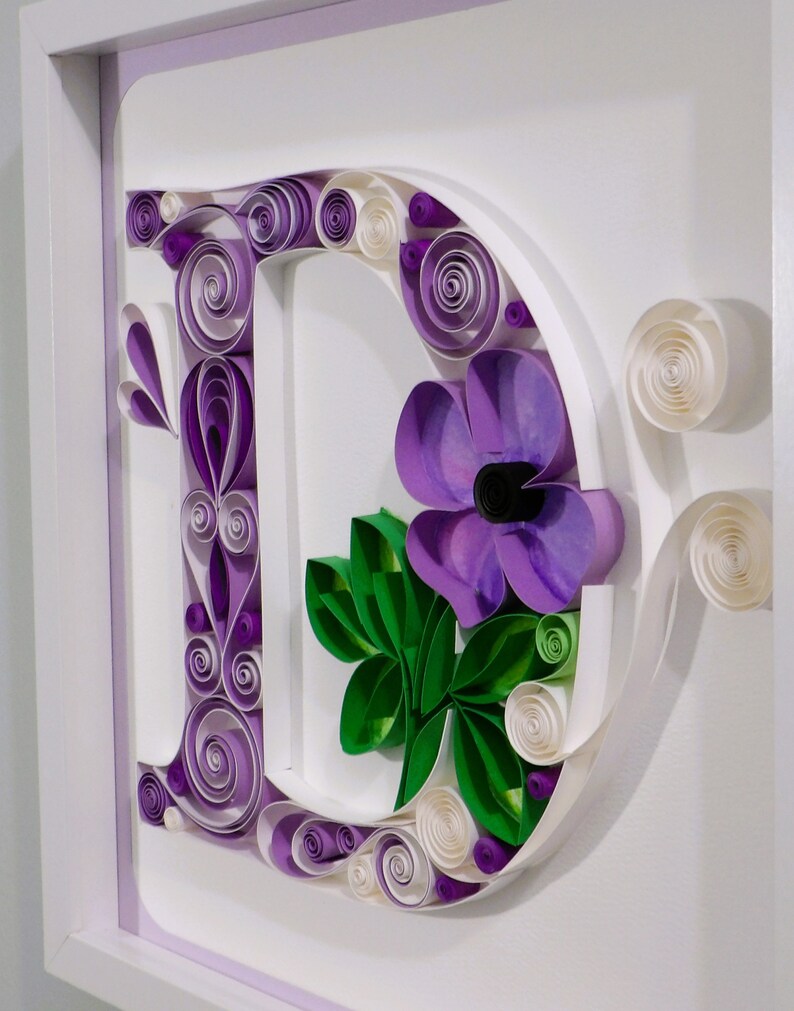 Quilled Letter D's Multi Designs and Colors Etsy