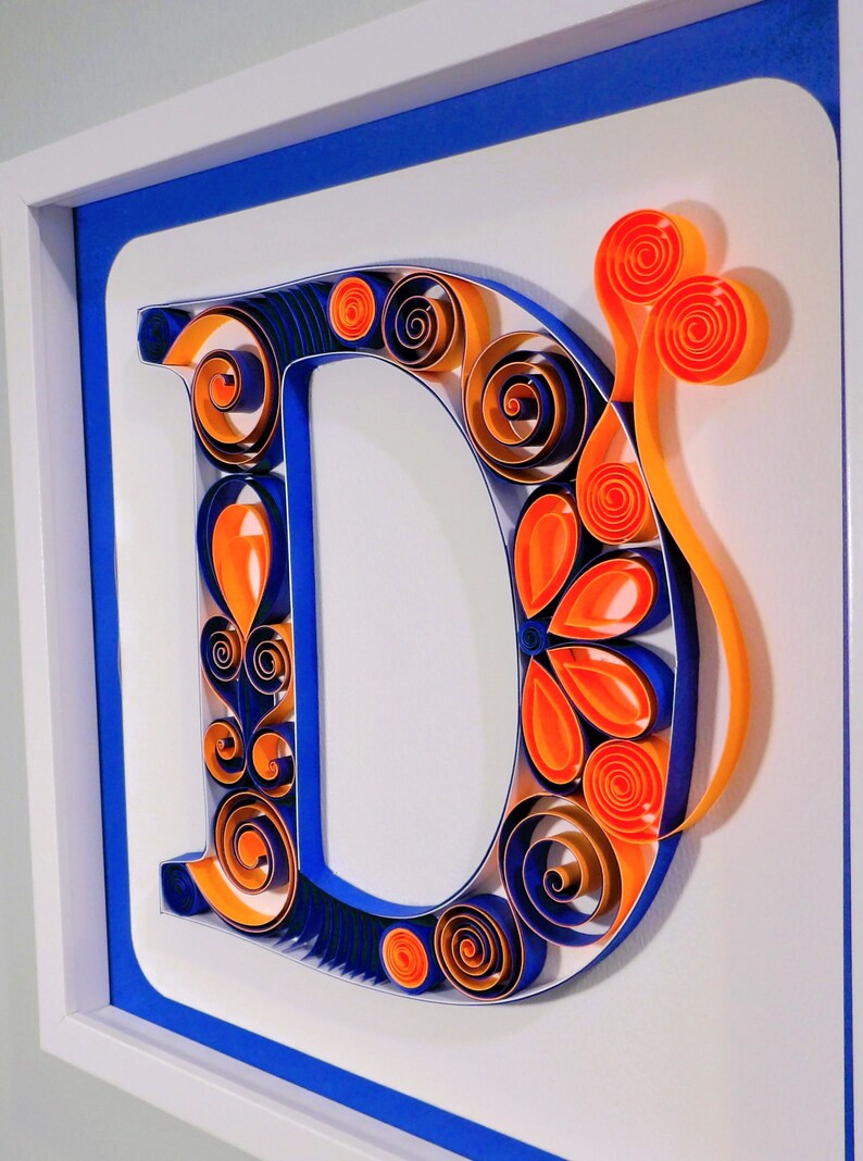 Quilled Letter D's Multi Designs and Colors Etsy