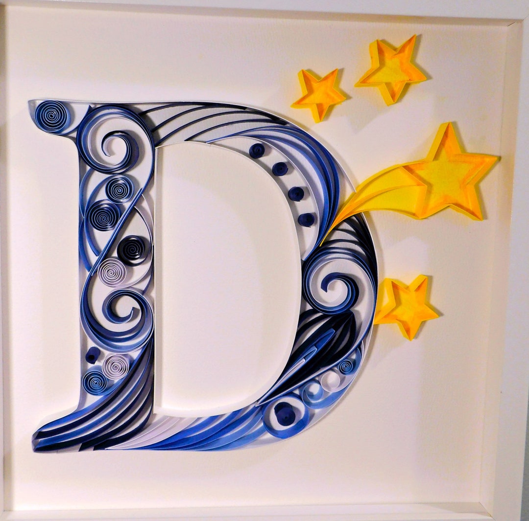 Quilled Letter D's Multi Designs and Colors Etsy