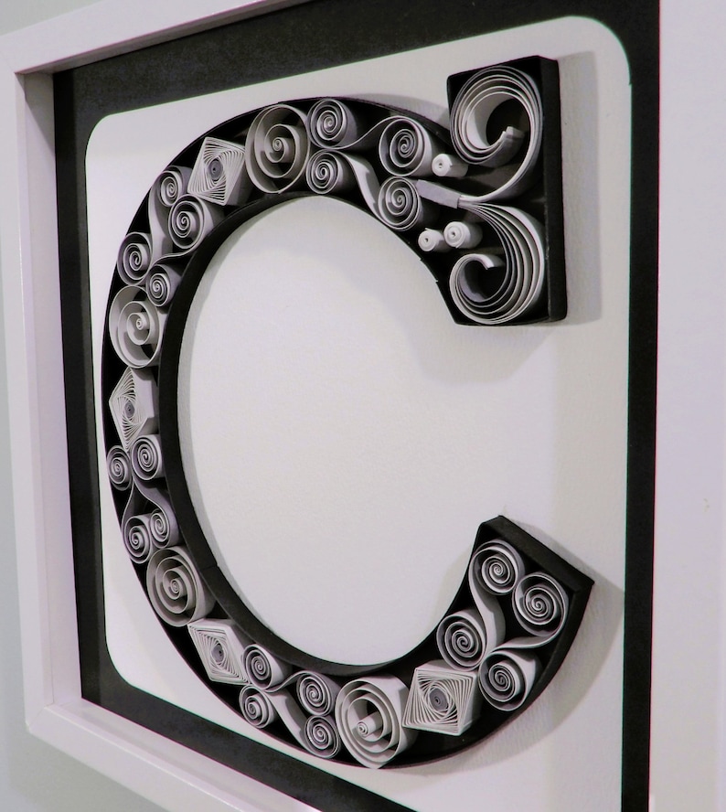 Quilled Letter C Etsy
