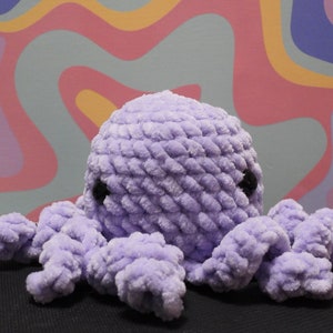 Crochet Octopus Plushie Stress Toy Amigurumi Stuffed Animal Cute Pastel Teen Gift Ocean Life