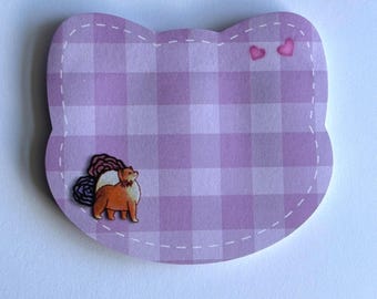 Notas adhesivas Dixie’s Pink Picnic: un bonito bloc de notas, un regalo de papelería kawaii