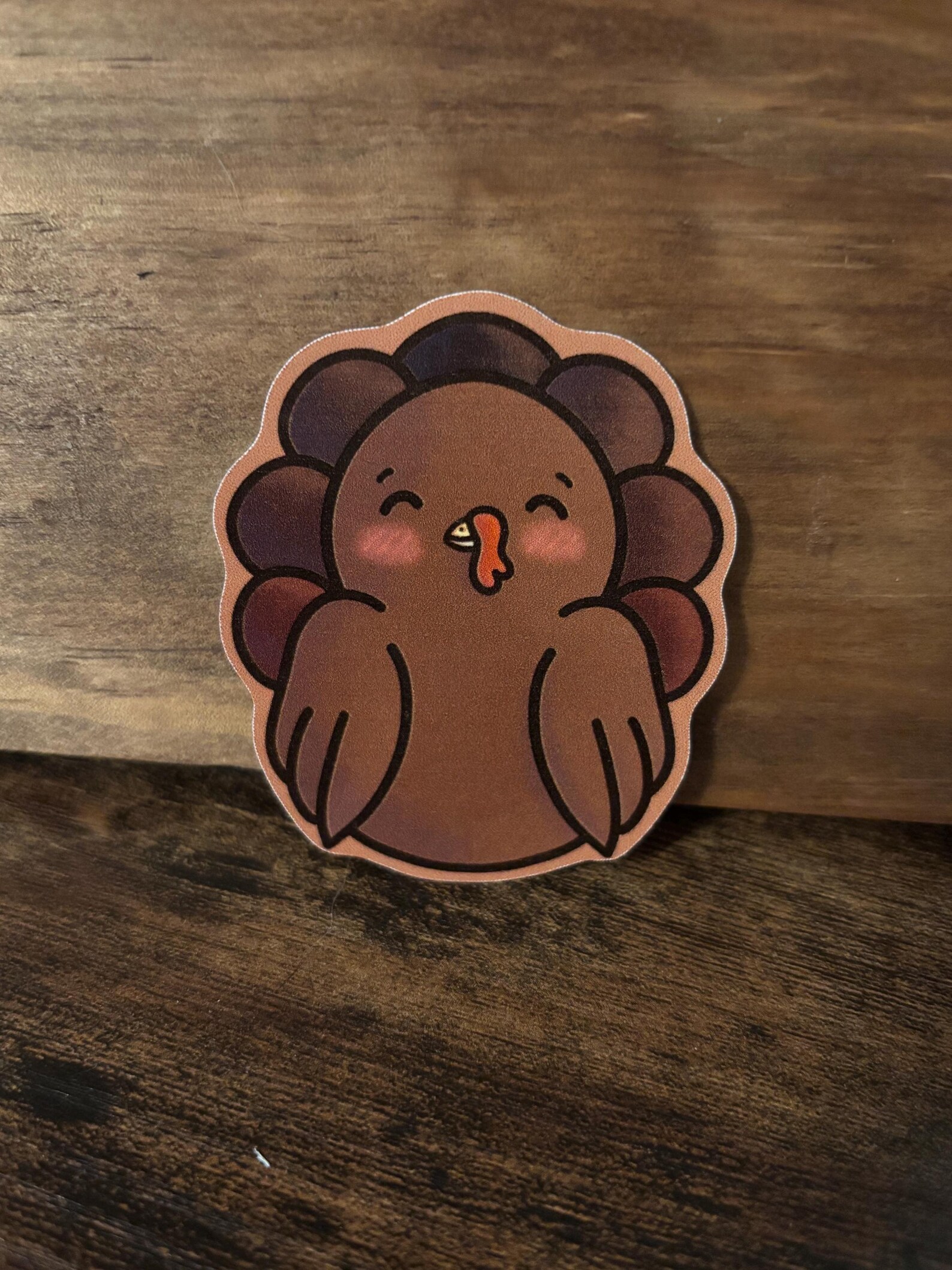 A3. Turk the Turkey Sticker Water-resistant Glossy Vinyl Kawaii Fall - Etsy