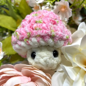 Crochet Fidget Mushroom Plushie/Backpack Charm Keychain Stress Relief Toy Amigurumi Cottage Core Teen Kawaii Gift