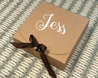 Personalized Bridesmaid Gift Box | Custom Wedding Party Favor
