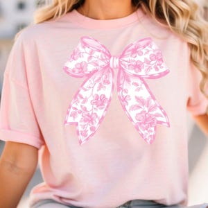 Pink Coquette Bow Shirt, Coquette Shirt, Pink Bow Shirt, Coquette Aesthetic, Coquette Ribbon, Women&#39;s T-Shirt