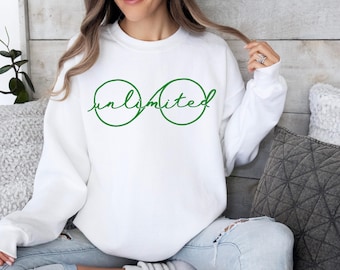 Unlimited Elphaba&#39;s Glasses Sweatshirt & Hoodie, Pink and Green Pullover Theatre Musical Sweater Wizard of Oz Crewneck