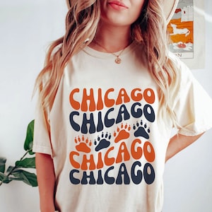 Vintage Bears Shirt, Retro Football Shirt, Men&#39;s and Women&#39;s Shirt, Throwback Bears Shirt, Bears Fan Shirt, Chicago T-Shirt, Comfort Colors