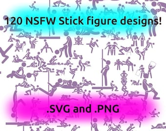 NSFW StickFig Bundle T Shirt Designs SVG, Svg Files for Cricut, Silhouette Cut File, Clipart, Svg for Shirts, Cricut, Sticker files