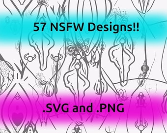 Paquete de diseños de camisetas Vulva NSFW SVG, archivos SVG para Cricut, archivo de corte Silhouette, clipart, SVG para camisetas, Cricut, Silhouette, archivo de calcomanías