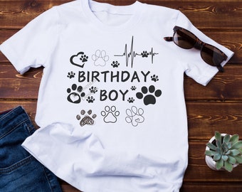 Dog Birthday SVG Bundle, Paw Print Clipart (Digital Download)