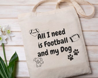 Dog Football Clipart SVG Bundle, Sports Graphics (Digital Download)